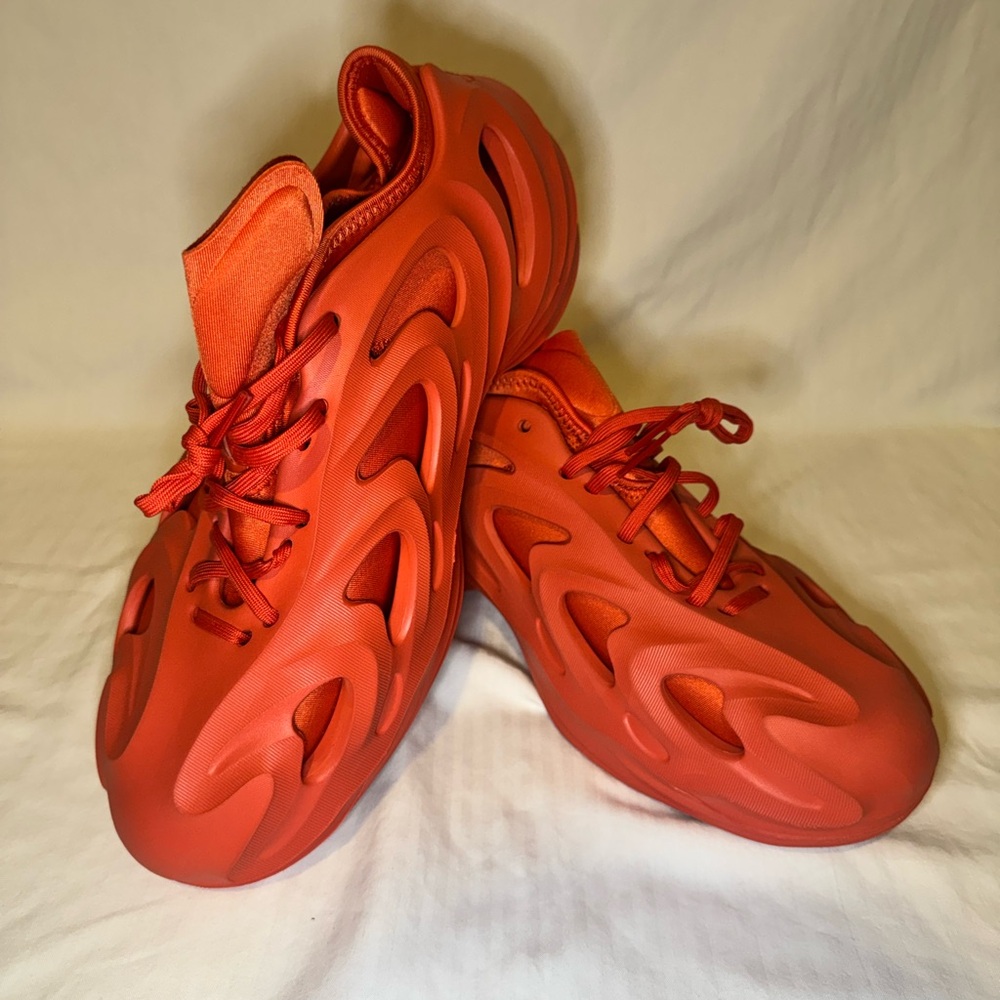 Adidas AdiFOM Foam Runner in Coral Red - sporty and comfortable trainers Size 11